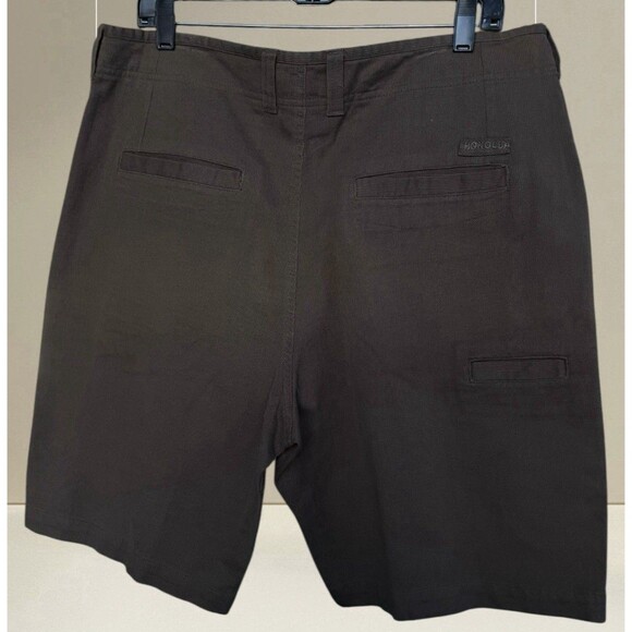 Honolua High-Rise 5 Pocket Bermuda Shorts Women’s Size 36 Flat Front Brown - Picture 2 of 14
